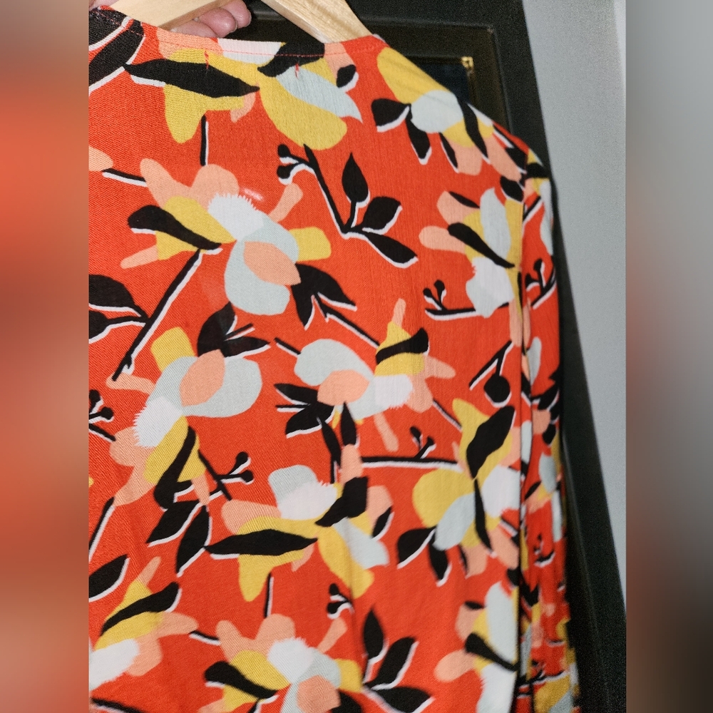 Billabong Multicolor Patterned Top Size M - Picture 6 of 13